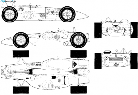 Car Indy 500 Blueprints Vector Drawings Clipart And Pdf Templates