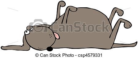 Clipart Of Dead Dog   This Illustration Depicts A Dead Dog Laying On