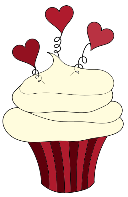 Cute Heart Cupcake Clipart   Cupcake Clipart