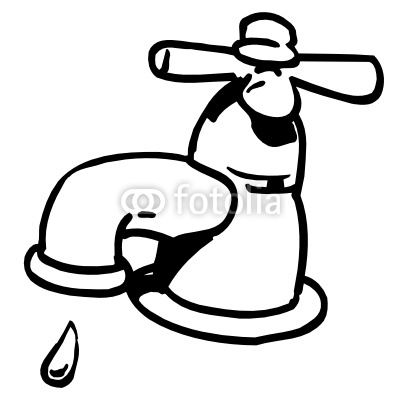 Losing Water Taps Colouring Pages