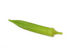 Okra On White Background Royalty Free Stock Images