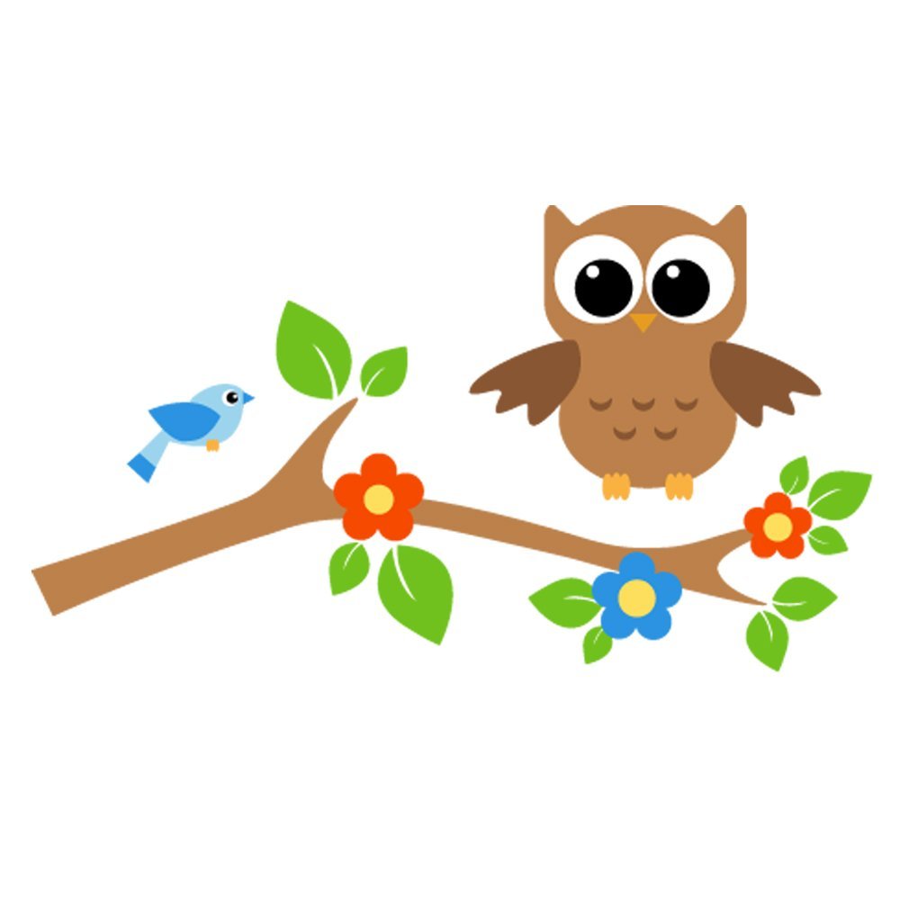 Owl On Tree Branch Clipart   Free Clip Art Images
