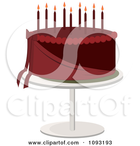 Royalty Free  Rf  Birthday Cake Clipart Illustrations Vector