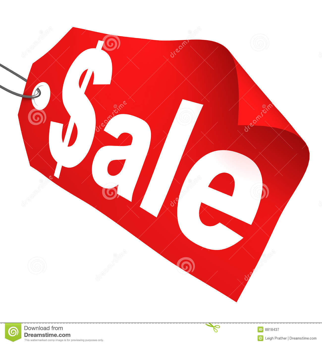 Sale Tag Clipart Sale Tag Isolated On White 