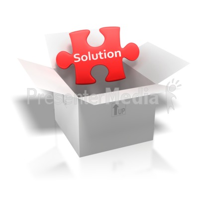 Solution Puzzle Piece Box   Signs And Symbols   Great Clipart For    