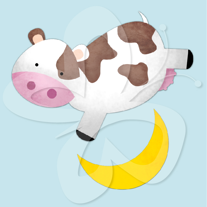 The Cow Jumped Over The Moon   5 00 An Adorable Cow Jumping Over The