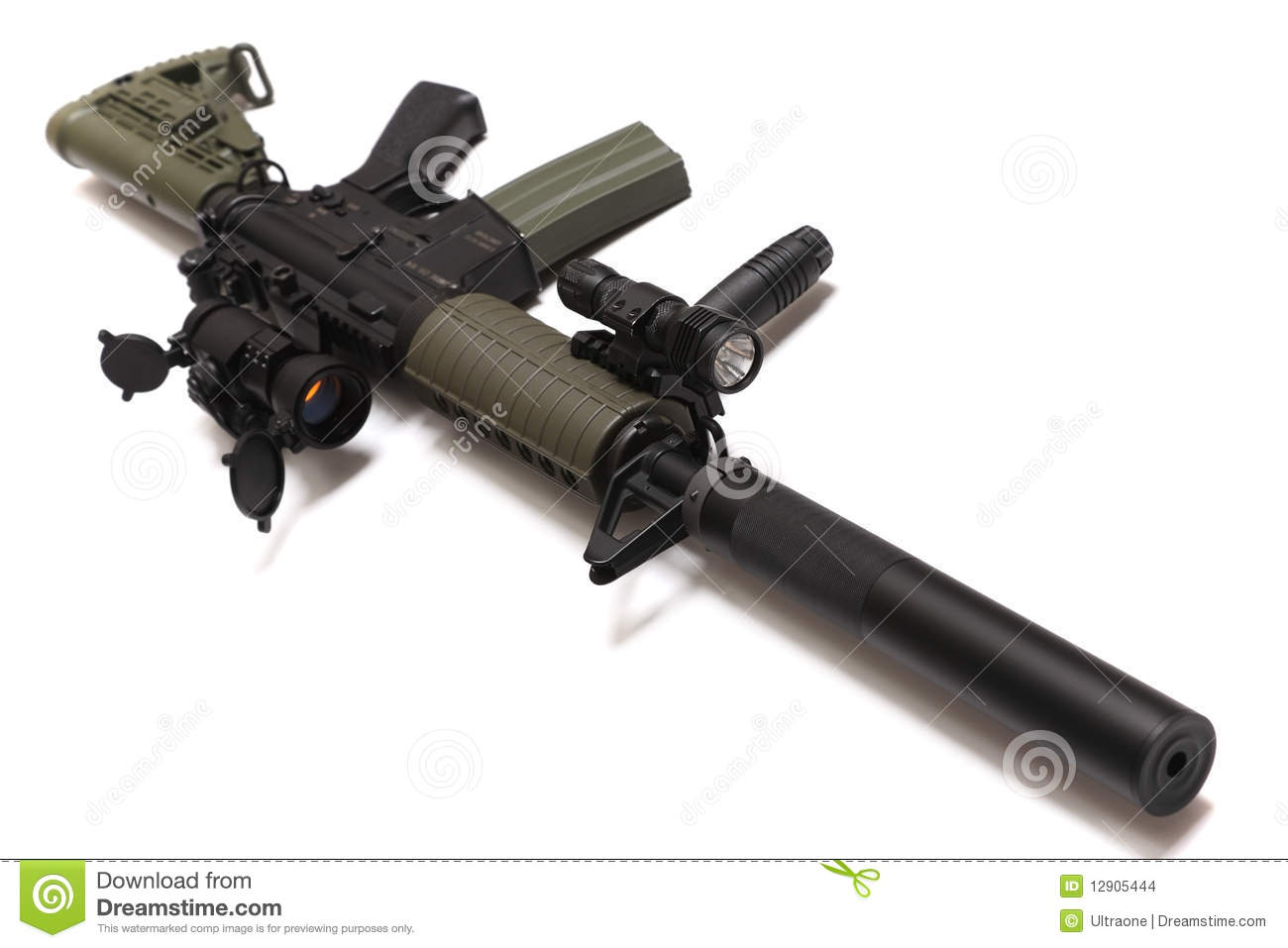 Us Spec Ops M4a1 Custom Assault Rifle  Stock Images   Image  12905444