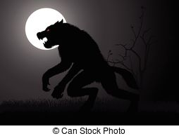 Werewolf   A Werewolf Lurking In The Dark During Full Moon