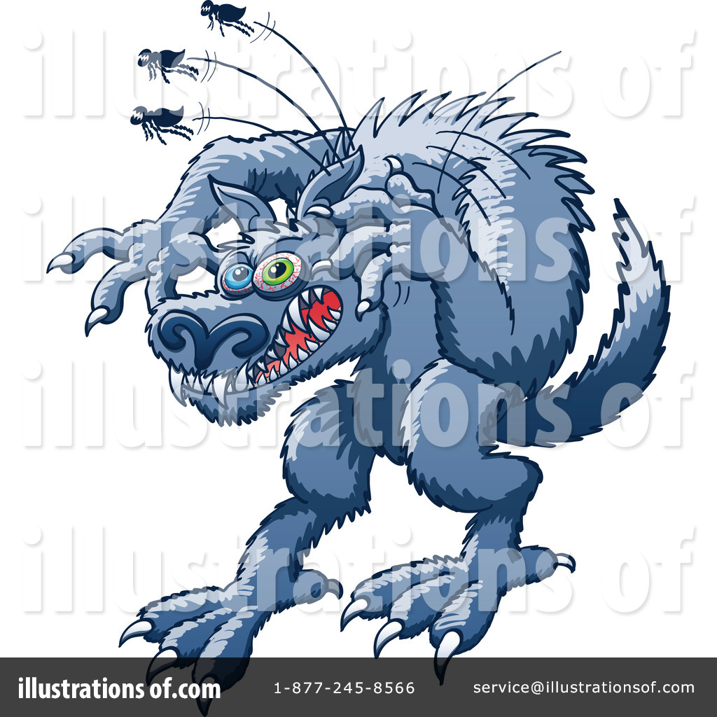 Werewolf Clipart  1211262 By Zooco   Royalty Free  Rf  Stock