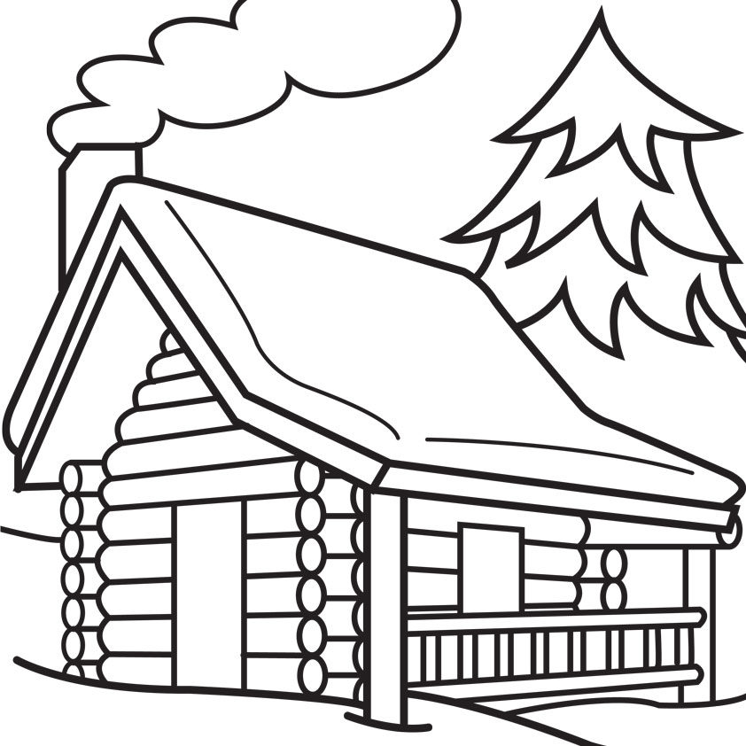 11 Log Cabin Coloring Page Free Cliparts That You Can Download To You    