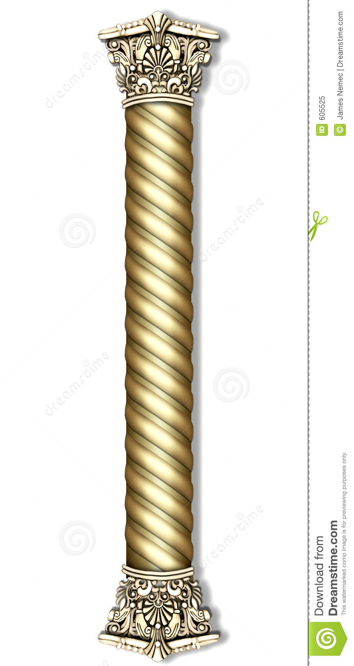 Anchient Twisted Column Royalty Free Stock Photo   Image  605525