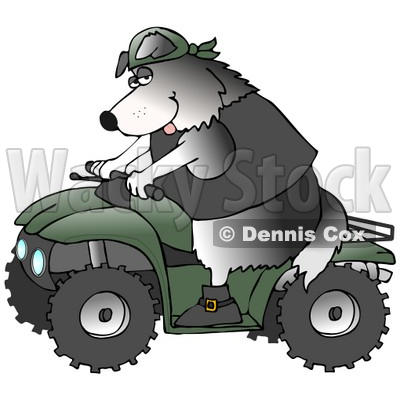 Atv Safety Clipart Clipart Illustration Of A Cool