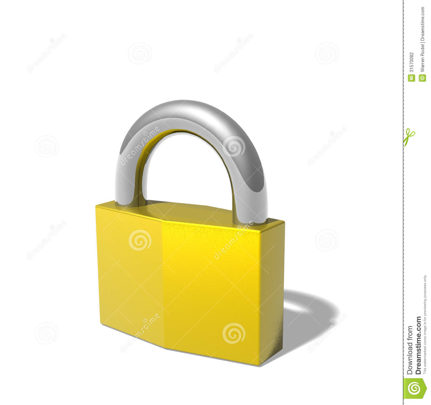 Closed Or Locked Pad Lock