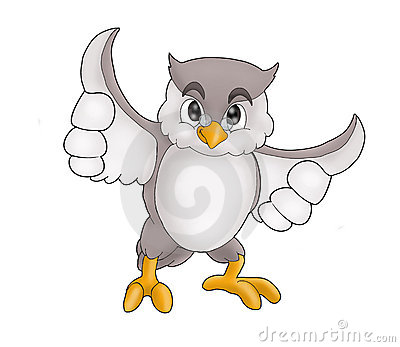 Grey Fat Owl Stock Photo   Image  6617300