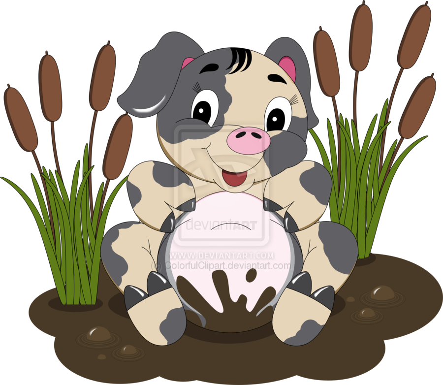 Mud Hole Pig Clipart By Colorfulclipart On Deviantart