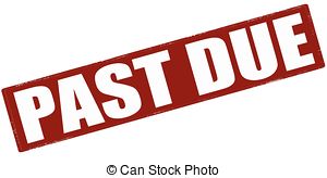 Past Due   Rubber Stamp With Word Past Due Inside Vector   