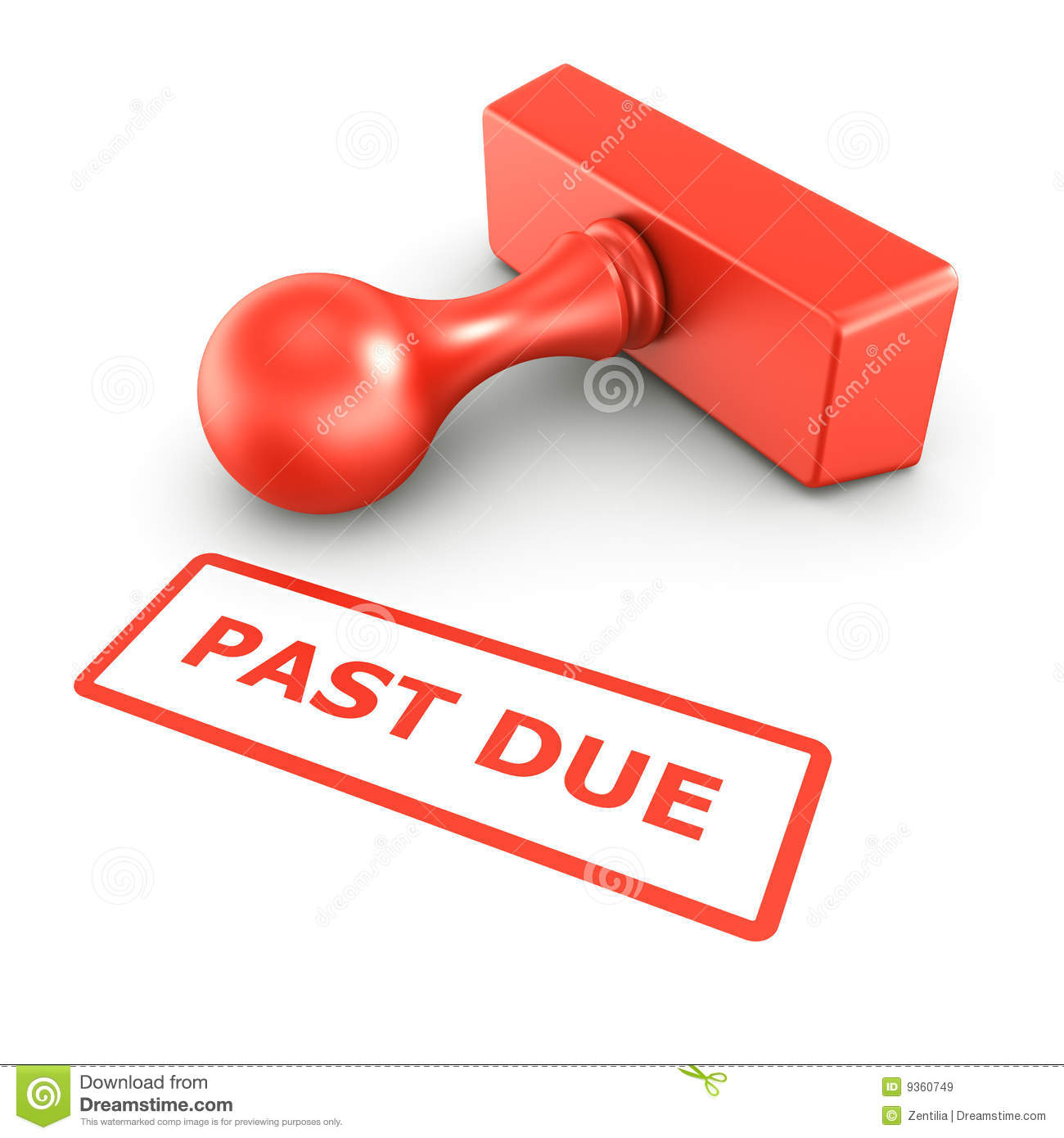 Past Due Stamp Royalty Free Stock Images   Image  9360749