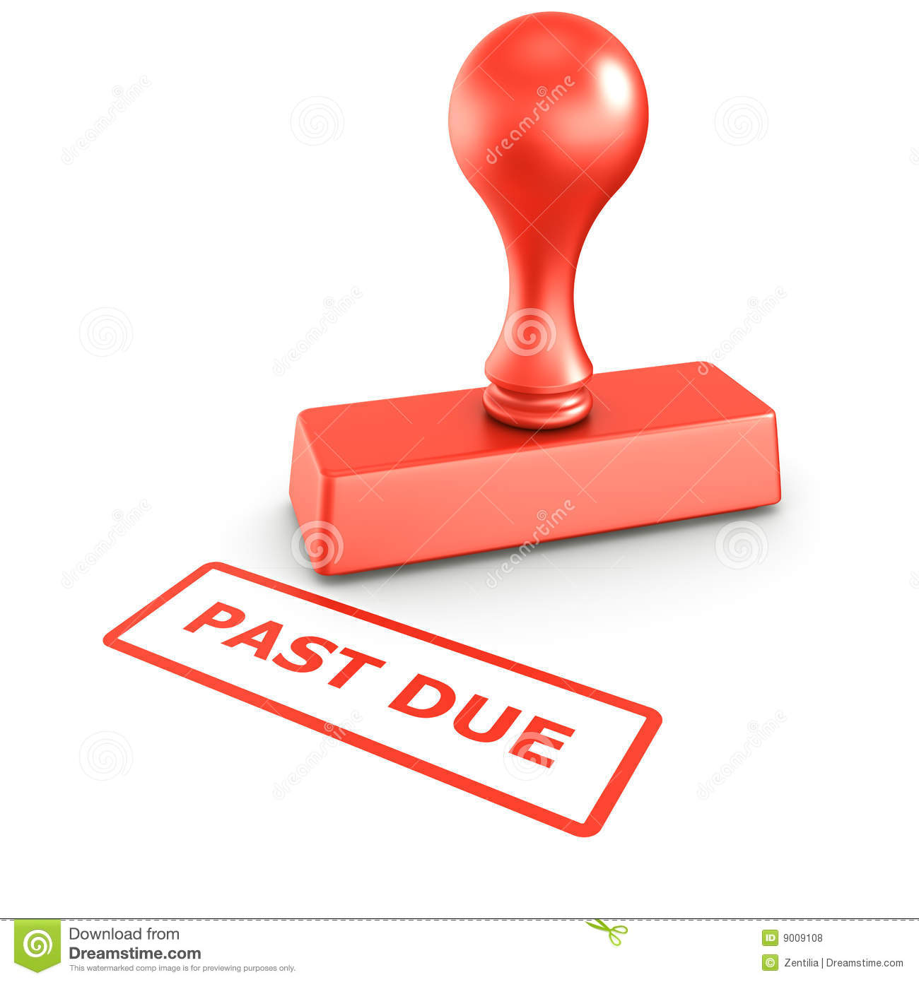 Past Due Stamp Royalty Free Stock Photos   Image  9009108
