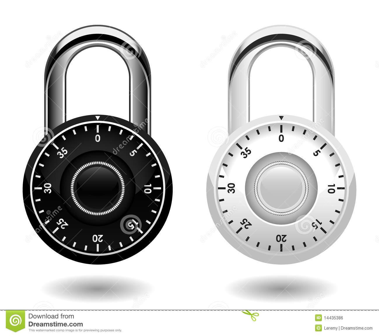 Security Combination Pad Lock Vector Royalty Free Stock Image   Image