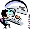 Vector Clipart Graphics Of An Air Traffic Control Airports   Coolclips