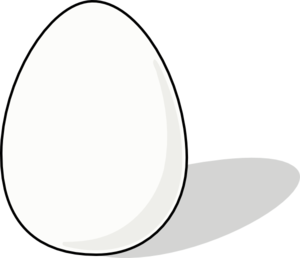 White Egg Clip Art At Clker Com   Vector Clip Art Online Royalty Free