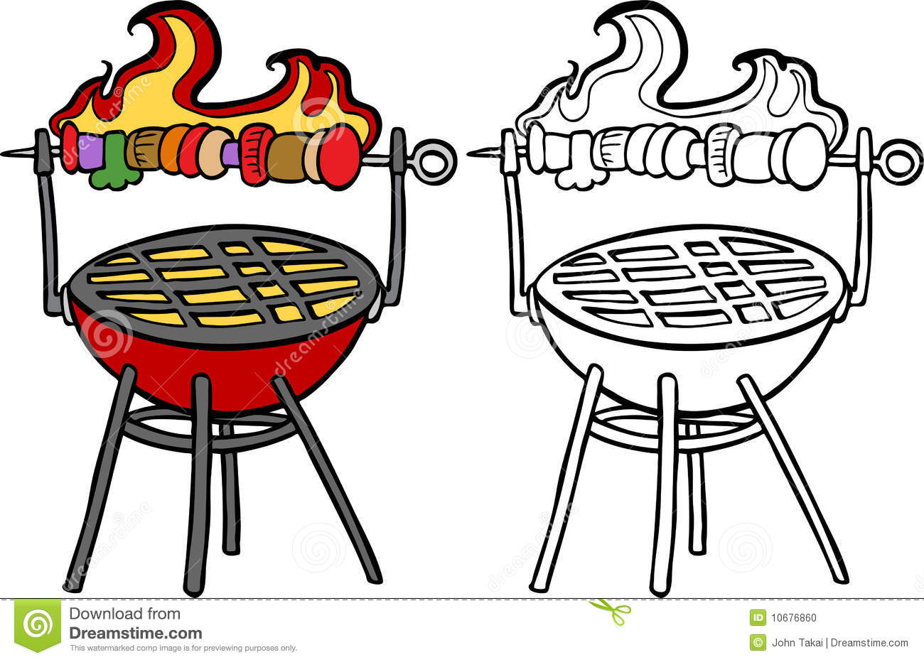 Bbq Grill Clipart Black And White   Clipart Panda   Free Clipart