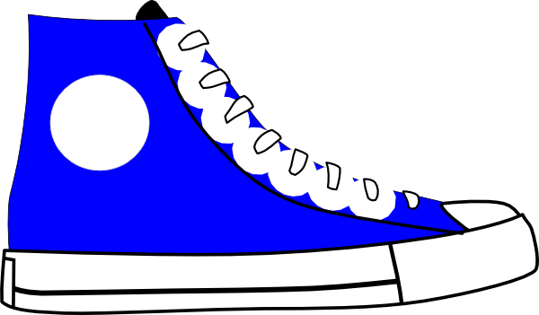 Blue Shoe Clip Art At Clker Com   Vector Clip Art Online Royalty Free