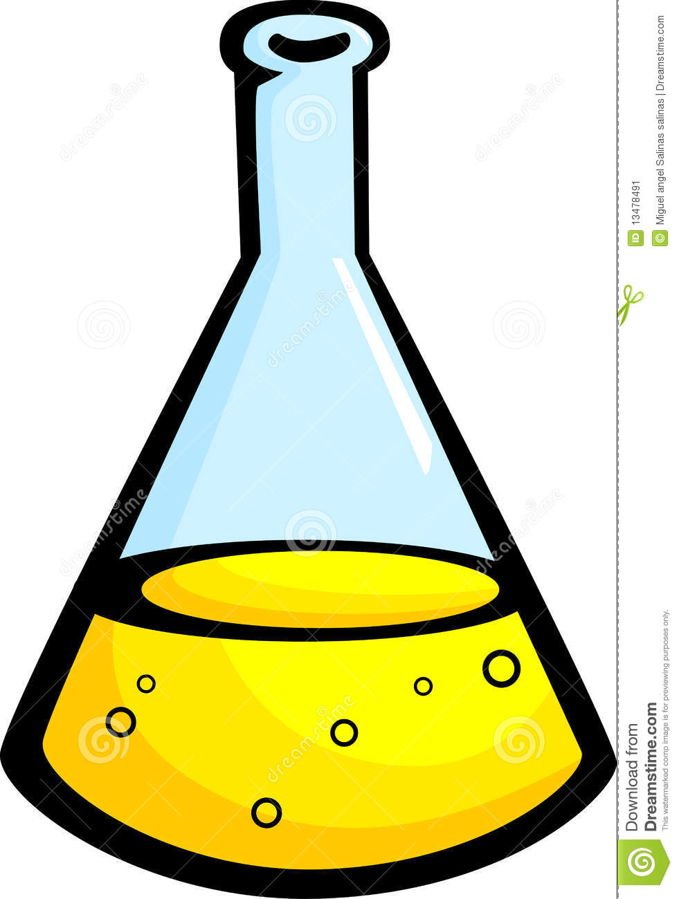 Chemical In Flask Vector Illustration Stock Image   Image  13478491