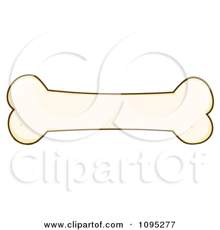 Clipart Dog Bone   Royalty Free Vector Illustration By Hit Toon