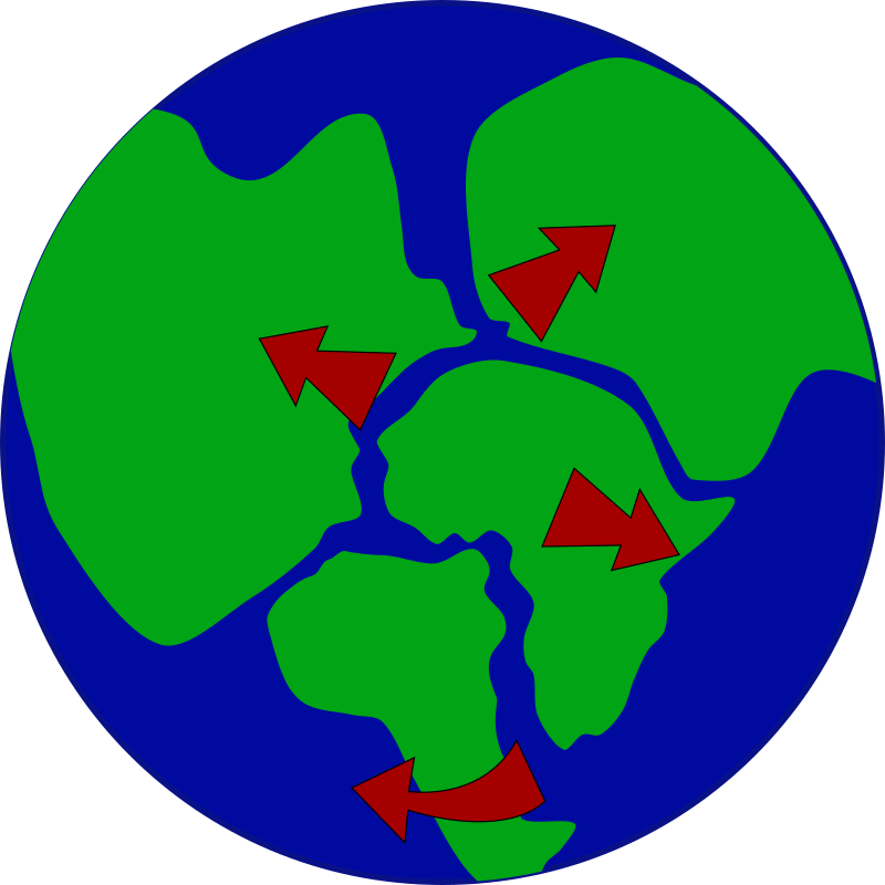 Earth With Continents Breaking Up By Jonadab   At The Time Of The