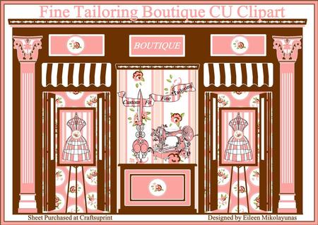 Fine Tailoring Boutique Commercial Use Clipart