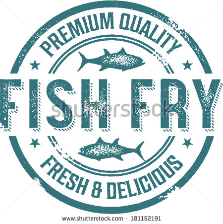 Lenten Fish Fry Clip Art Vintage Fish Fry Menu Stamp