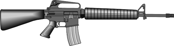 M16 Gun Clip Art At Clker Com   Vector Clip Art Online Royalty Free    