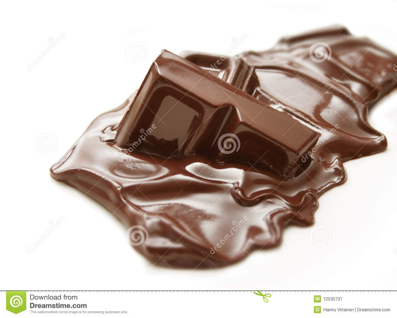 Melting Chocolate Bar Royalty Free Stock Photography   Image  12535737