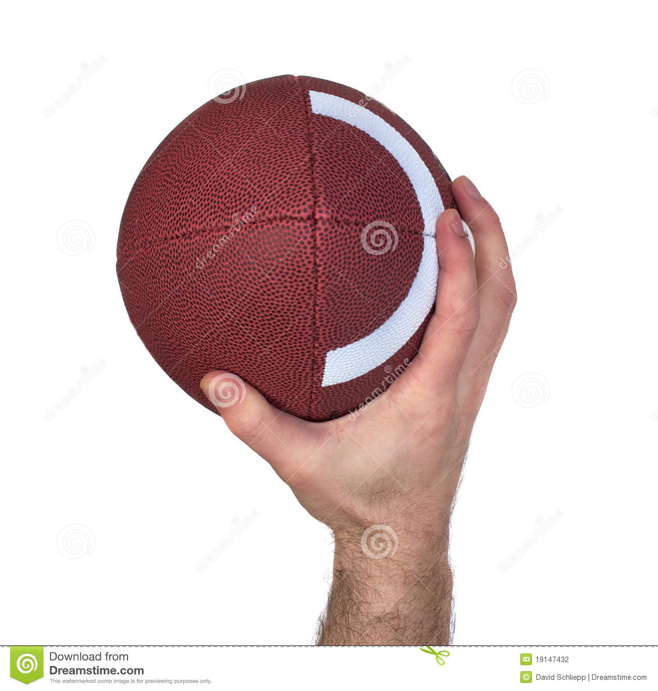 Quarterback Hand And Football Throw Stock Photography   Image