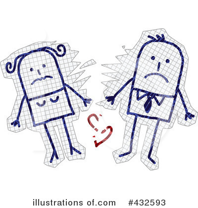 Royalty Free  Rf  Breakup Clipart Illustration By Nl Shop   Stock