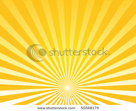Sunburst Or The Sun And Sunrays   Vector Clipart Illustration