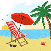 Beach Umbrella Illustrations And Clipart