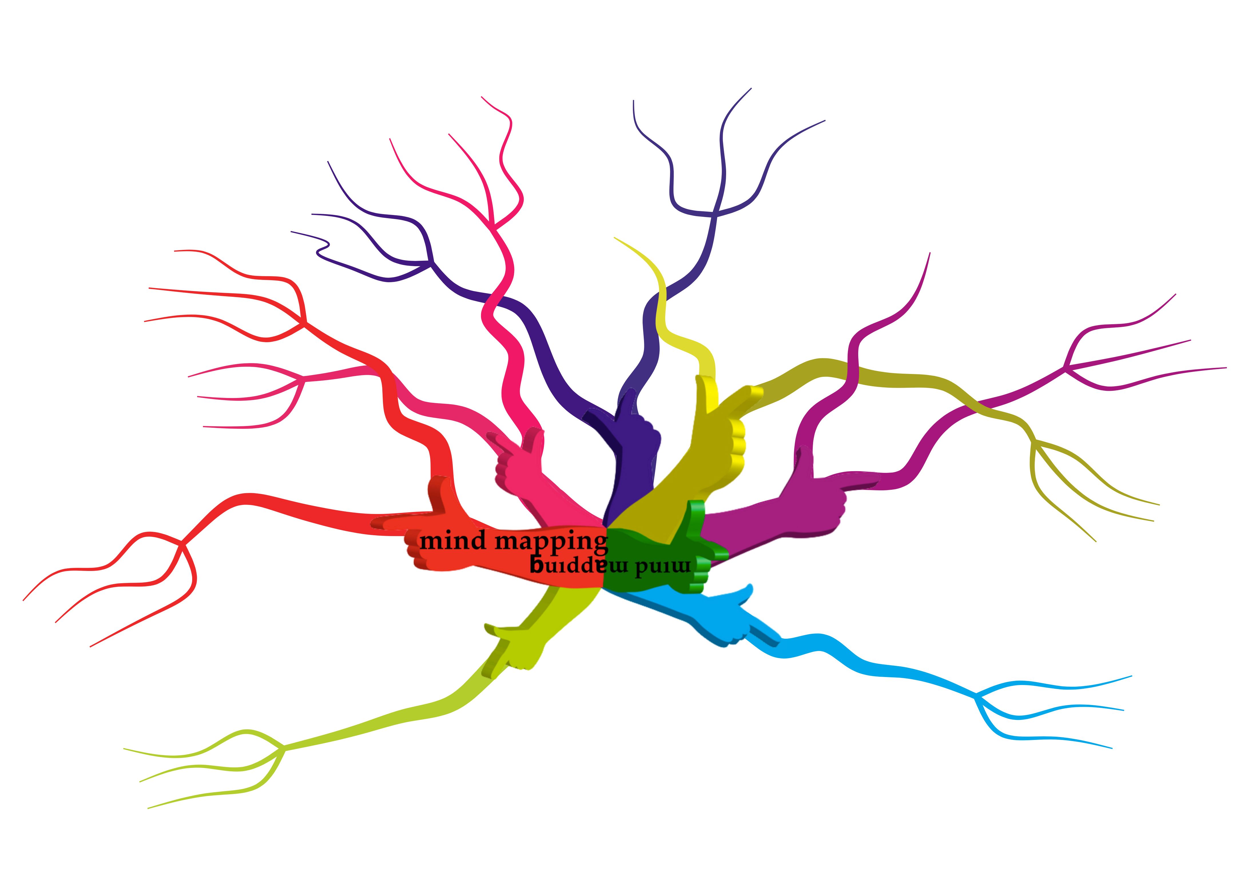 Blank Mind Map Template Clipart