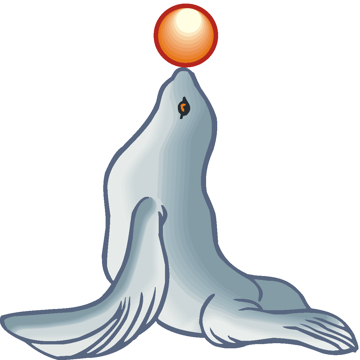 Click The Sea Lion Clipart Image To See A Larger Version Of The    