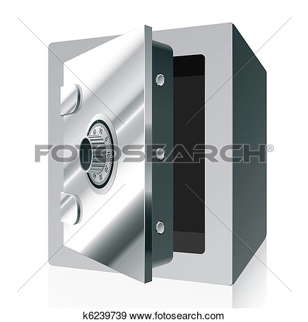 Clip Art   Bank Safe   Fotosearch   Search Clipart Illustration