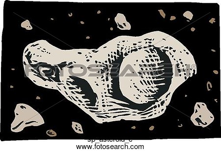 Clipart   Asteroid  Fotosearch   Search Clip Art Illustration Murals