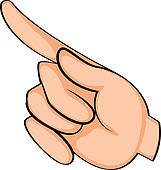 Finger Pointing Graphic Clipart   Free Clip Art Images