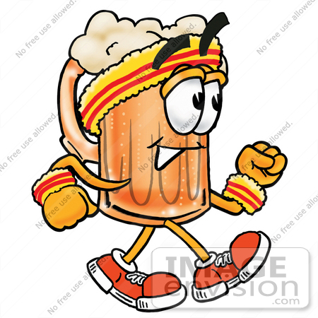 Free Cartoon Styled Beverage Clip Art Graphic Of A Frothy Mug Of Beer