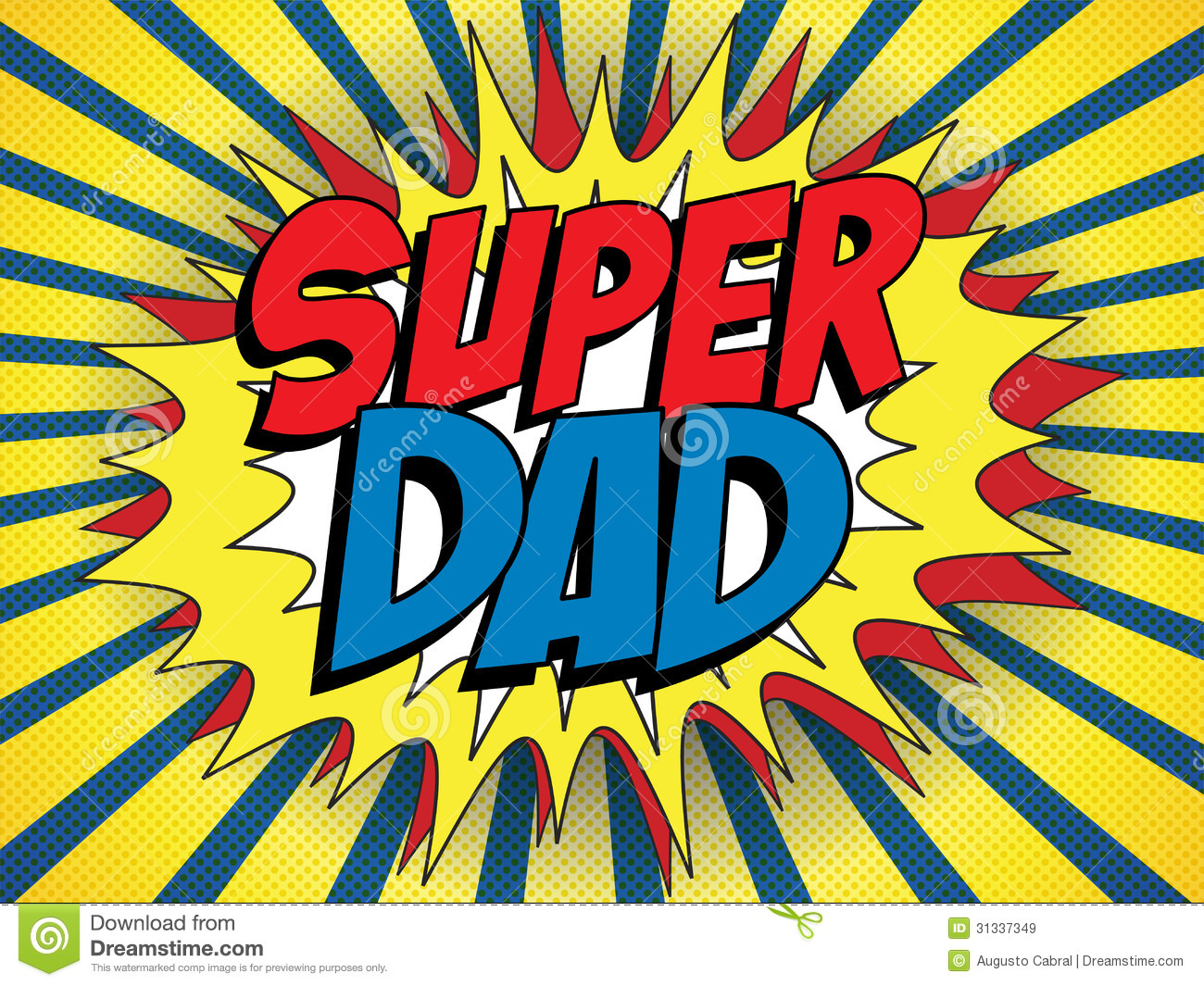 Happy Father Day Super Hero Dad Royalty Free Stock Images   Image
