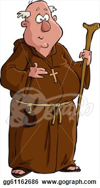 Illustration   Cartoon Monk  Stock Clip Art Gg61162686   Gograph