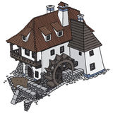 Old Mill I Stock Vectors Illustrations   Clipart