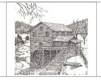Old Mill Pen Ink Notecards Signed B Y The Artist Old Mill Stationery    