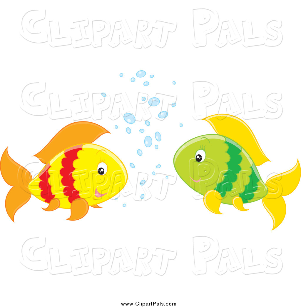 Pal Clipart Of Two Fish Talking By Alex Bannykh    410