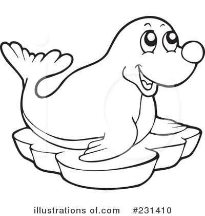 Royalty Free  Rf  Sea Lion Clipart Illustration By Visekart   Stock